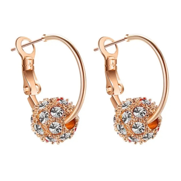Colorful Golden Earrings - Picture 1 of 1